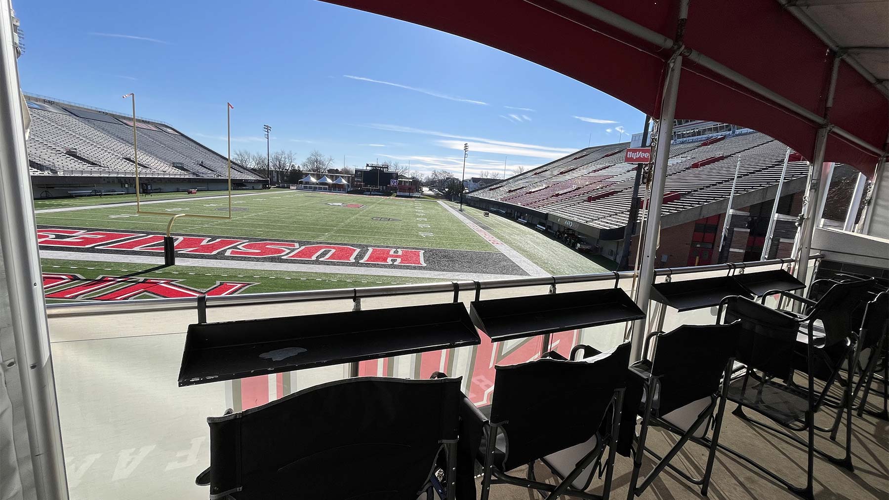 Track athlete cheering
