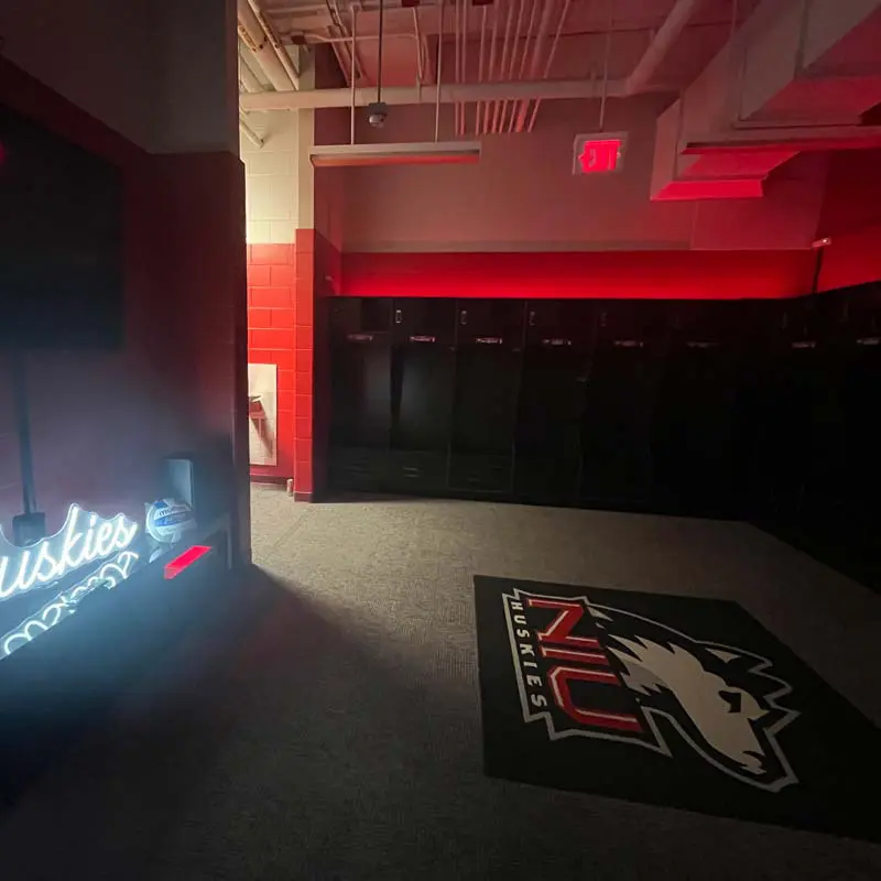 inside of locker room